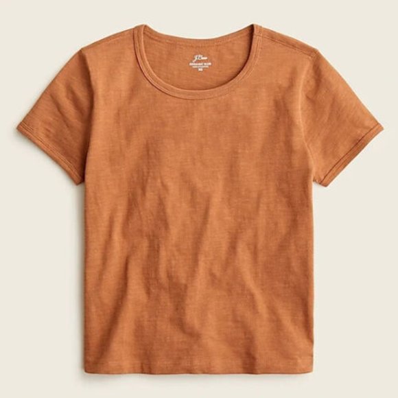 J. CREW '90s cropped organic slub cotton TEE - Picture 3 of 4